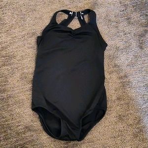 Black dance leotard